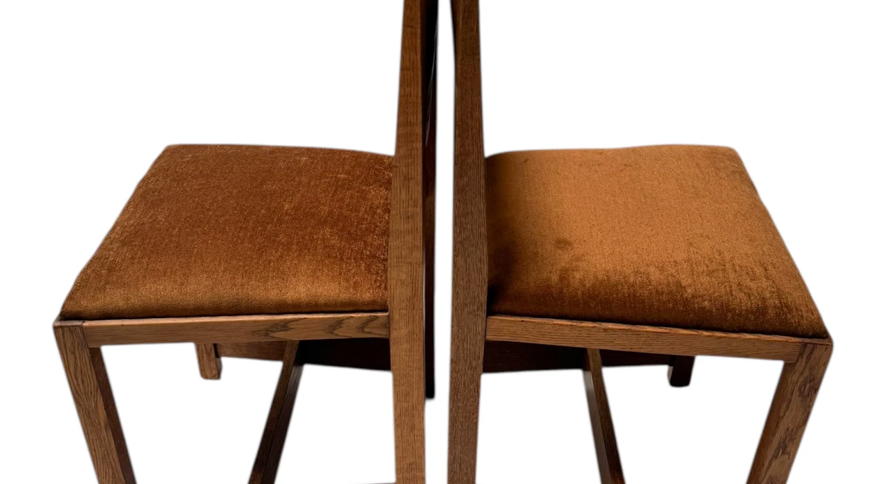 Two Art Deco Modernist Side Chairs by Hendrik Wouda for Pander, 1924